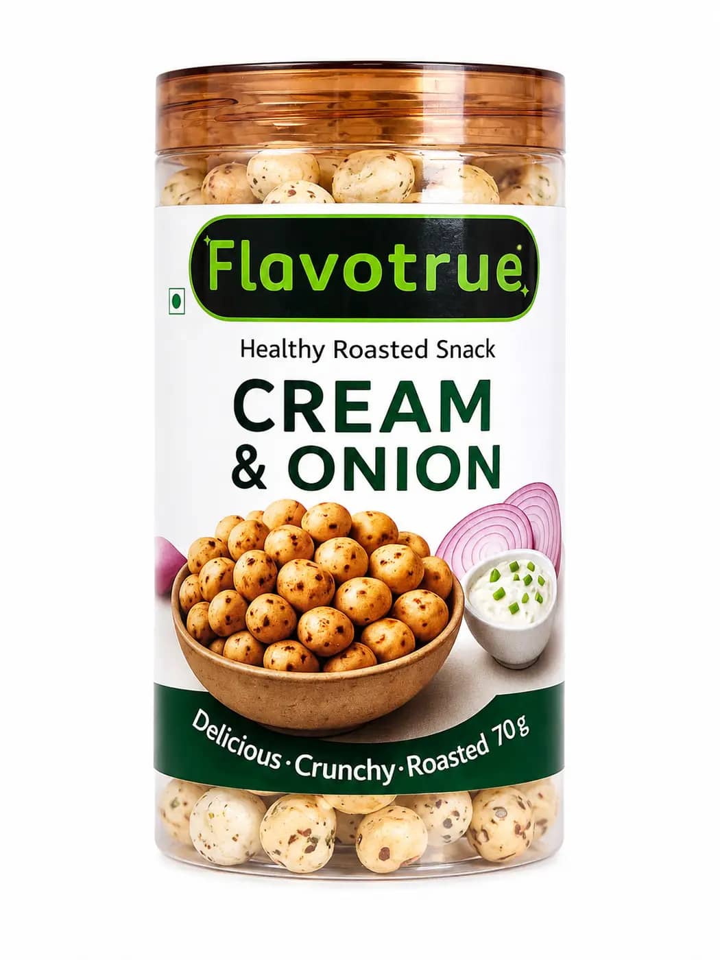 Roasted Makhana — Cream n Onion Flavour