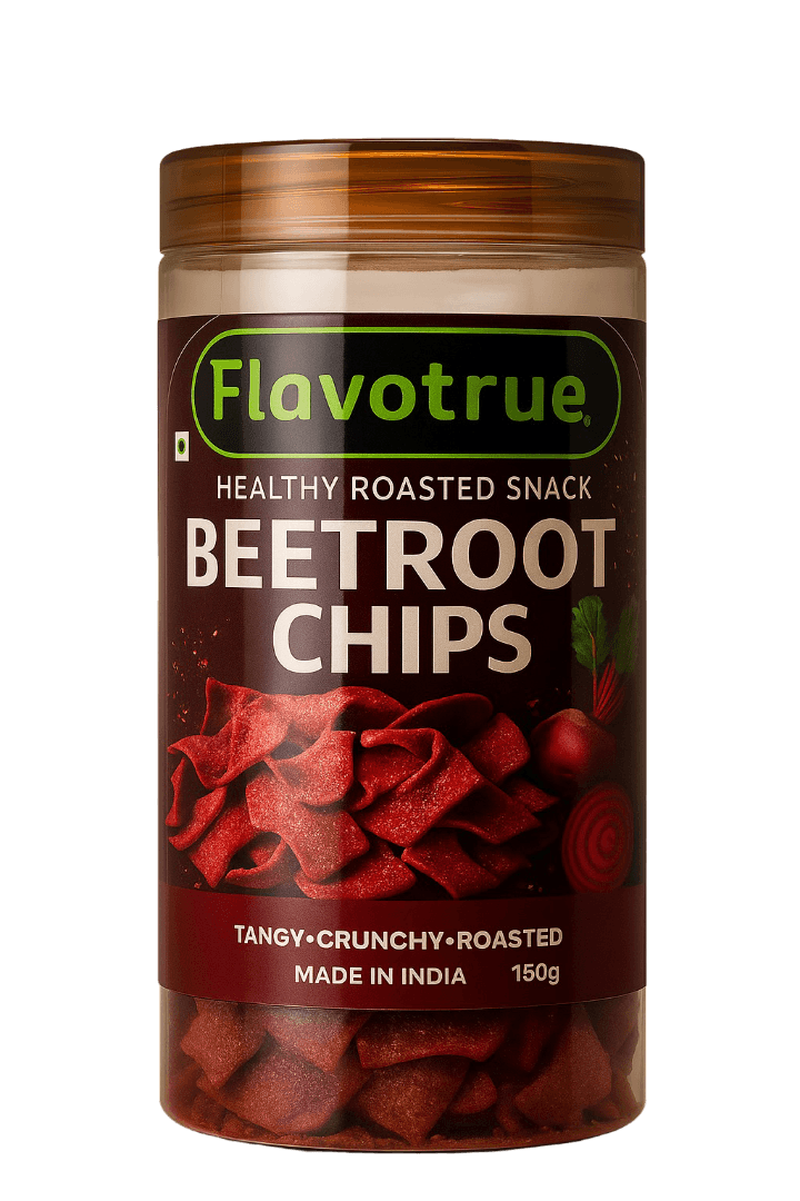 Roasted Beetroot Chips — Indian Masala Flavour