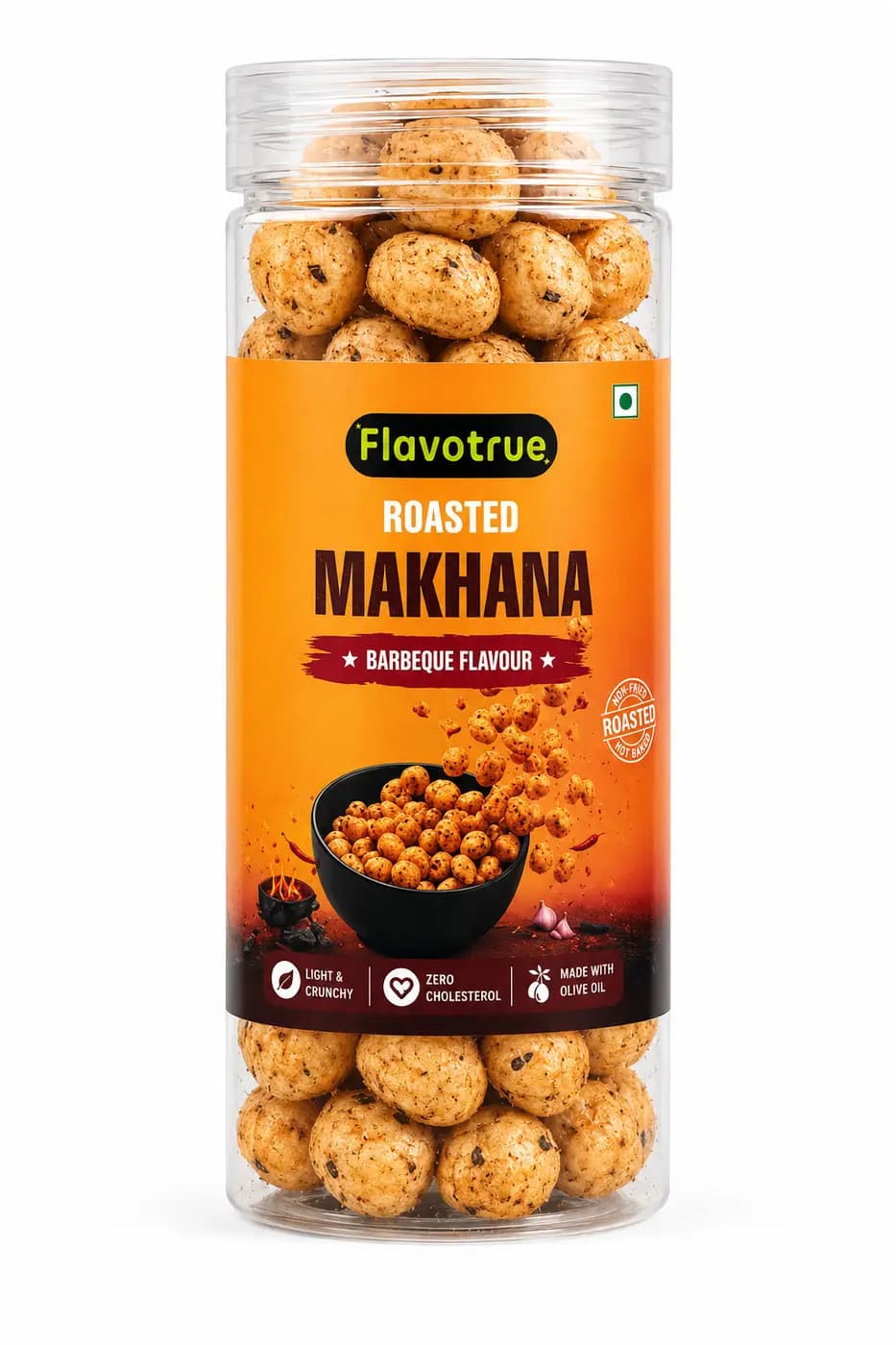 Roasted Makhana-Barbeque Small Jar